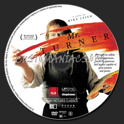 Mr. Turner dvd label