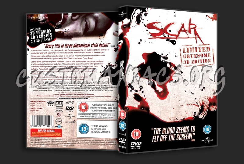 Scar 3D dvd cover