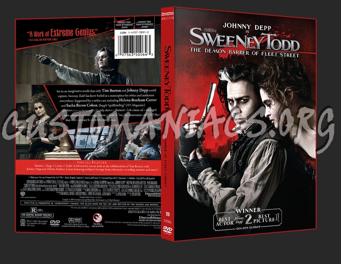 Sweeney Todd dvd cover