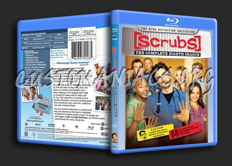 Scrubs - Season 8 blu-ray cover - DVD Covers & Labels by Customaniacs, id:  144134 free download highres blu-ray cover