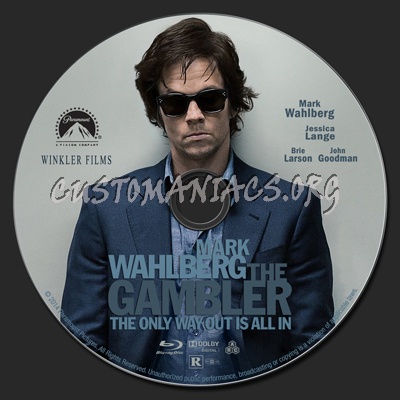 The Gambler (2014) blu-ray label