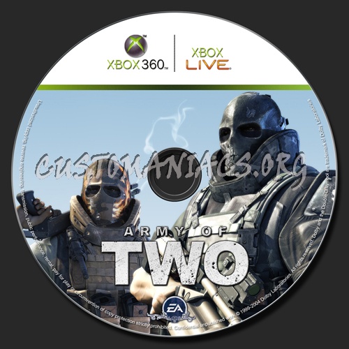 Army of Two dvd label