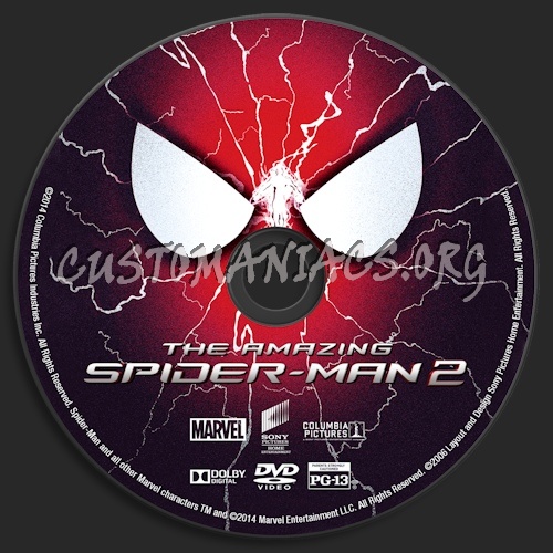 The Amazing Spider-Man 2 dvd label