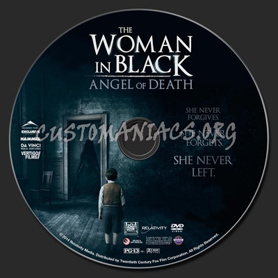 The Woman In Black Angel Of Death dvd label