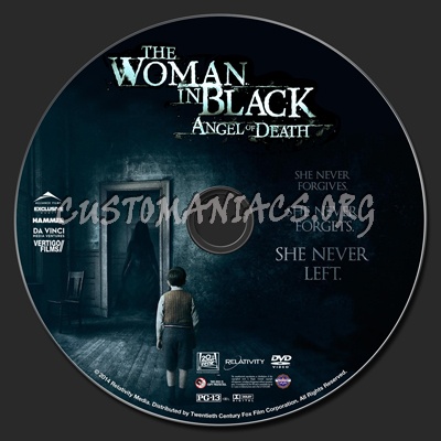 The Woman In Black Angel Of Death dvd label