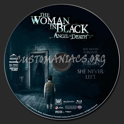 The Woman In Black Angel Of Death blu-ray label