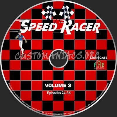 Speed Racer dvd label