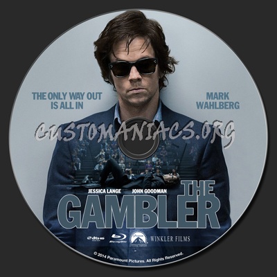 The Gambler (2014) blu-ray label