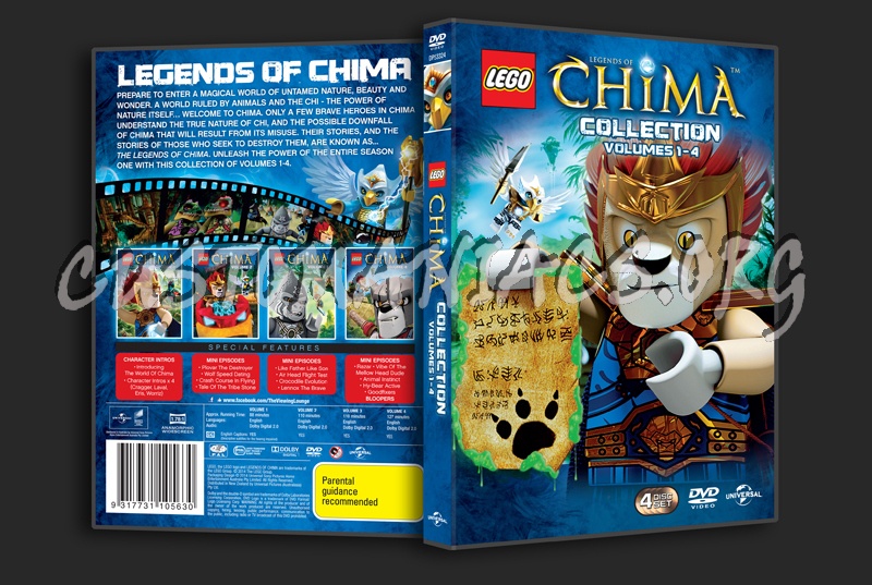 Chima Collection Volumes 1-4 dvd cover