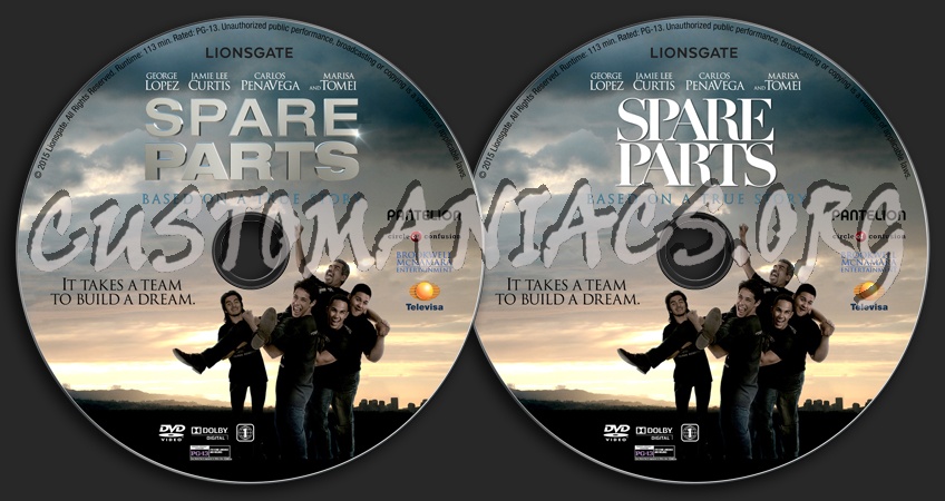 Spare Parts dvd label