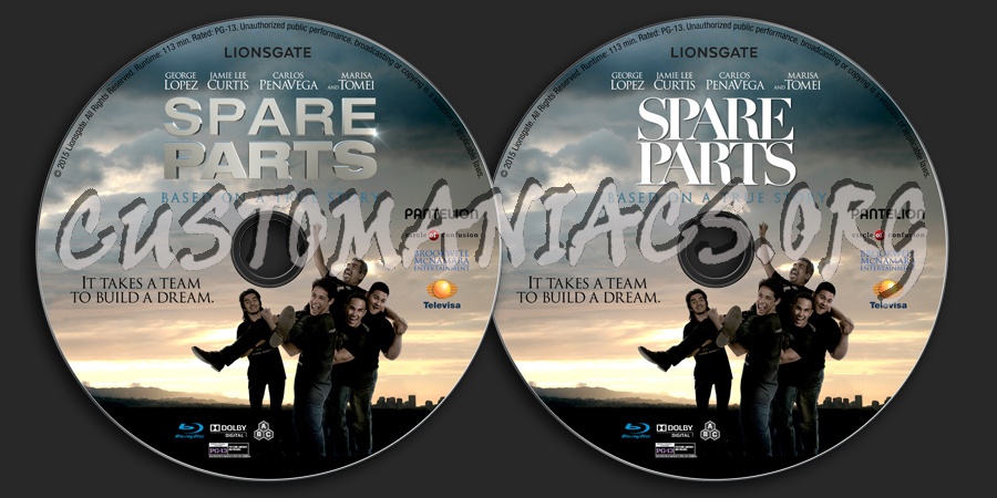 Spare Parts blu-ray label