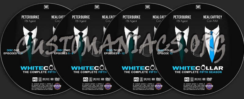 White Collar  - Season 5 dvd label