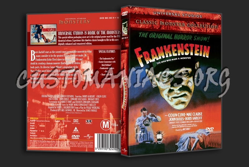 Frankenstein dvd cover