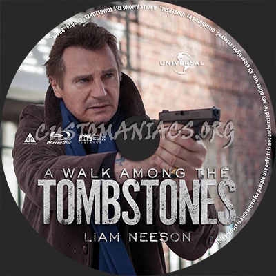 A Walk Among the Tombstones blu-ray label