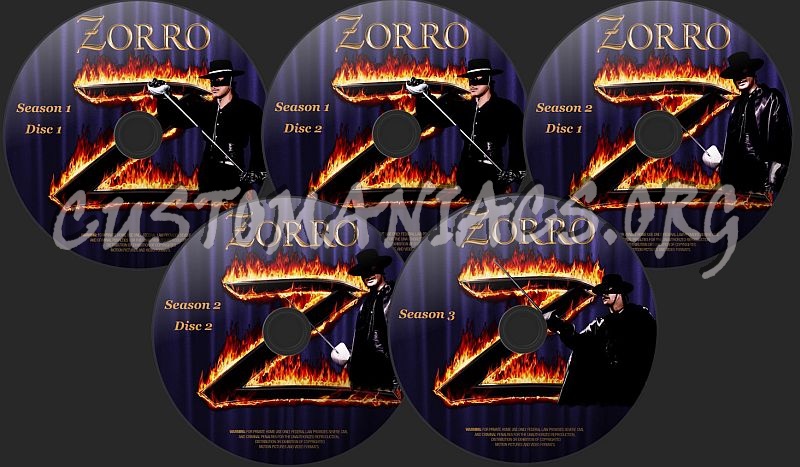 Zorro dvd label