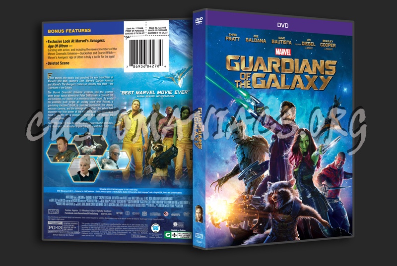 Guardians of the Galaxy dvd cover