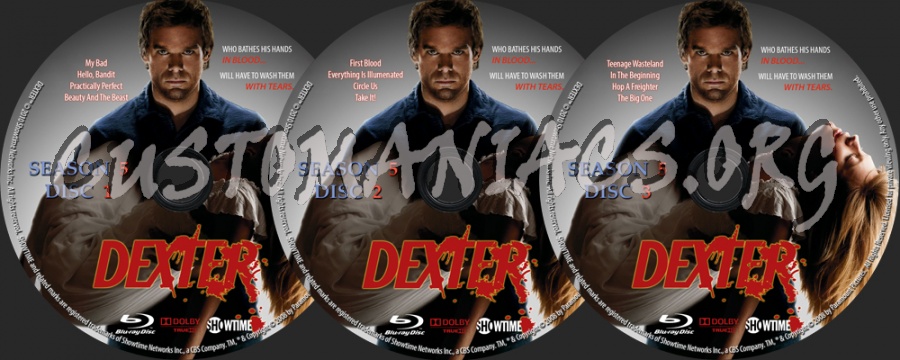 Dexter - Season 5 dvd label