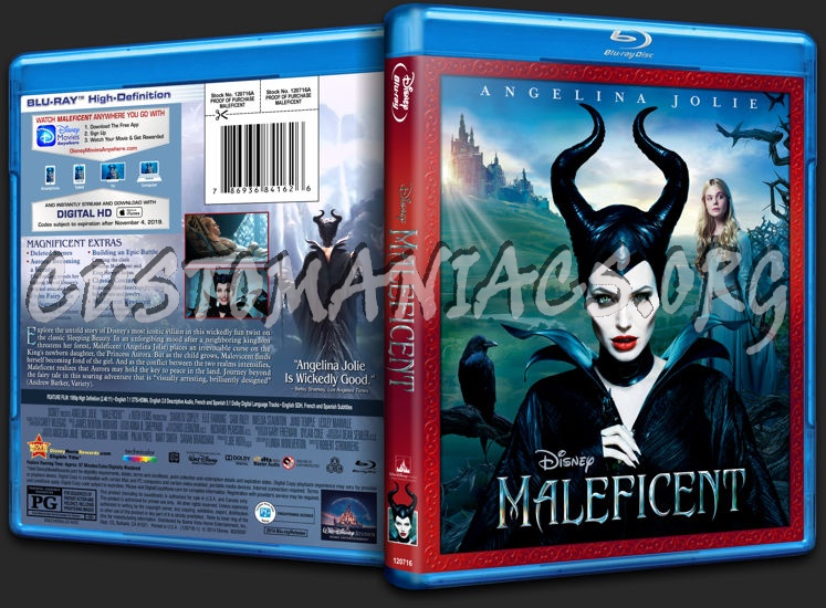 Maleficent blu-ray cover