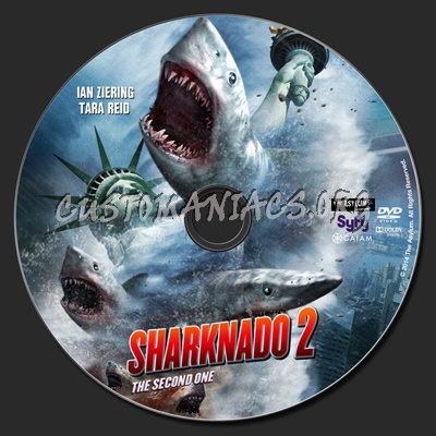 Sharknado 2: The Second One dvd label