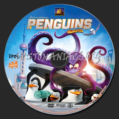 Penguins of Madagascar dvd label