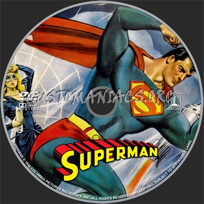 Superman (1948) dvd label