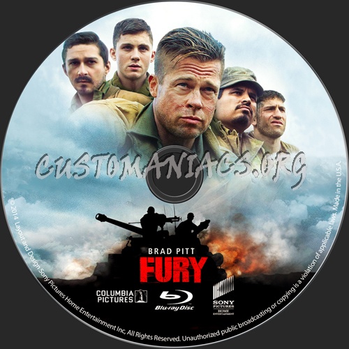 Fury blu-ray label