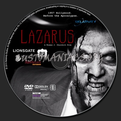 Lazarus dvd label