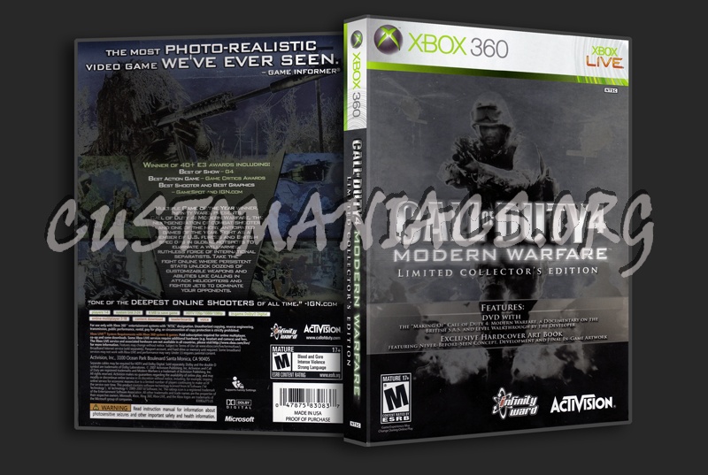 Call of Duty 4 Collectors Edition dvd cover