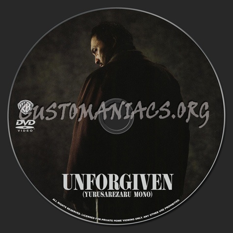 Unforgiven aka Yurusarezaru mono dvd label