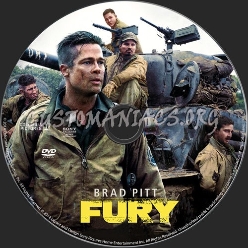 Fury dvd label