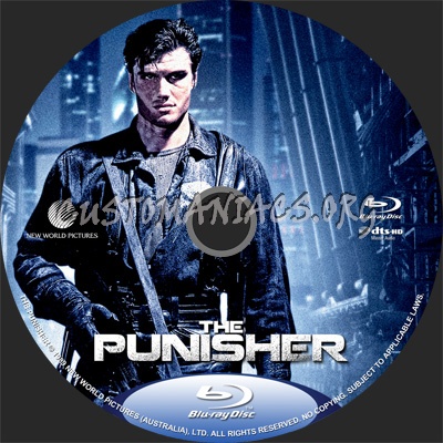 The Punisher (1989) blu-ray label