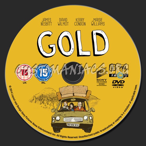 Gold (2014) dvd label