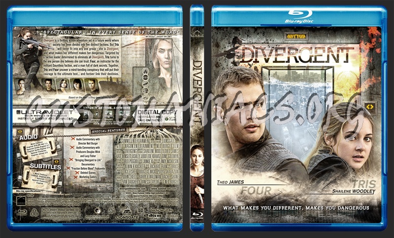 Divergent blu-ray cover