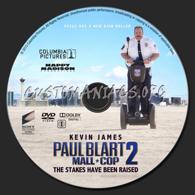 Paul Blart: Mall Cop 2 dvd label