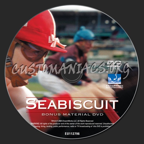 Seabiscuit dvd label