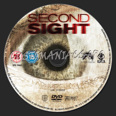 Second Sight dvd label