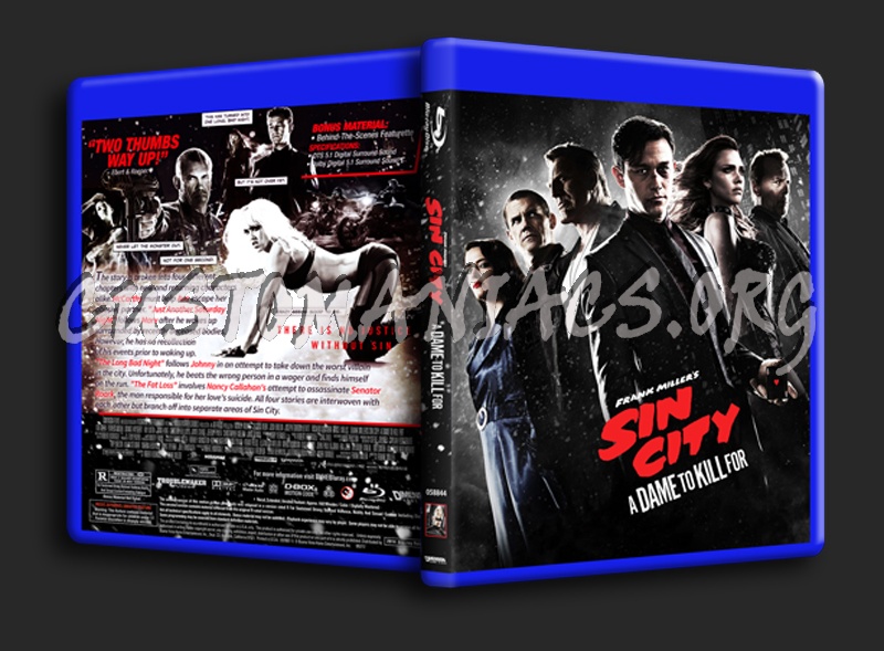 Sin City A Dame to Kill For blu-ray cover