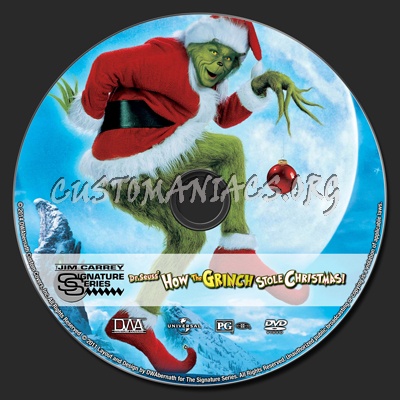 How the Grinch Stole Christmas dvd label