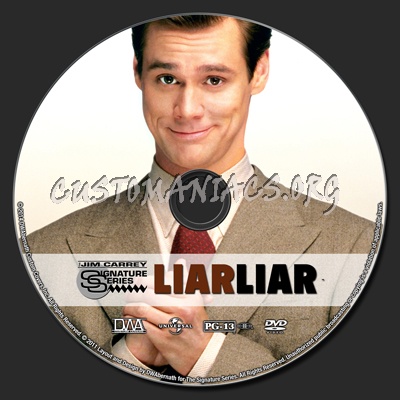 Liar Liar dvd label