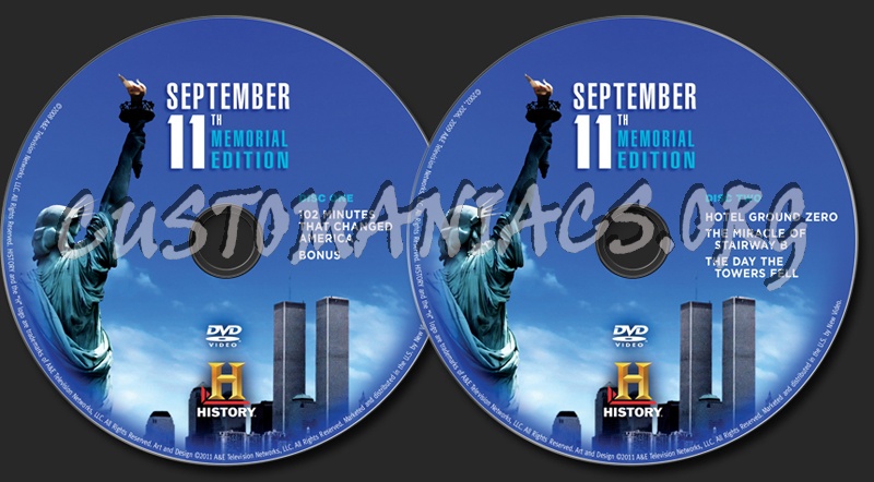 September 11th Memorial Edition dvd label