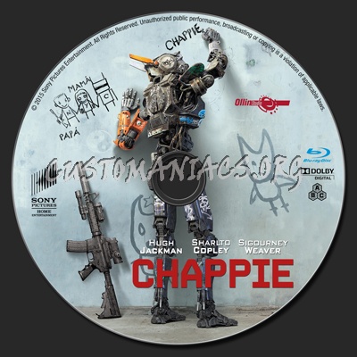 Chappie blu-ray label