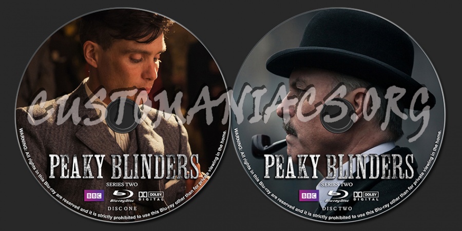 Peaky Blinders Series 2 blu-ray label