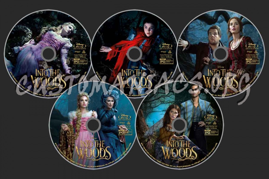 Into the Woods (2014) blu-ray label