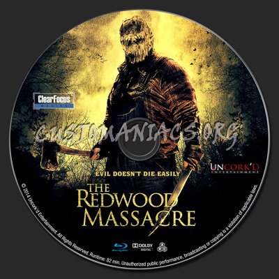 The Redwood Massacre blu-ray label