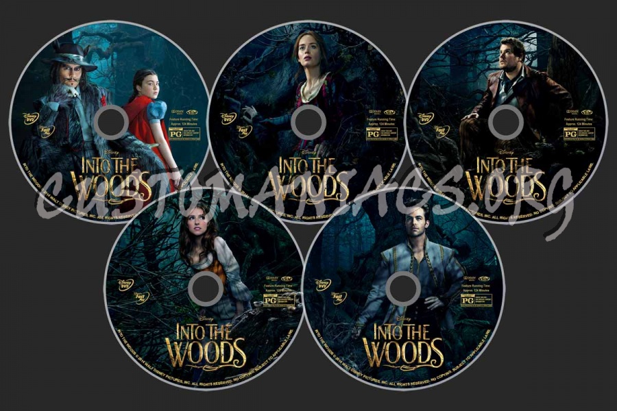 Into the Woods (2014) dvd label