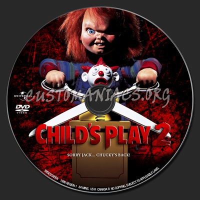 Child's Play 2 dvd label