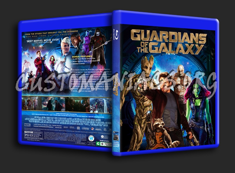 Guardians of the Galaxy blu-ray cover