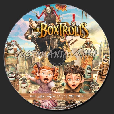 The Boxtrolls dvd label