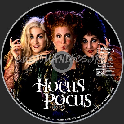 Hocus Pocus (1993) blu-ray label