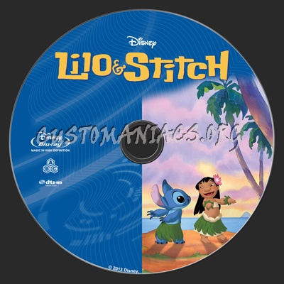 Lilo & Stitch blu-ray label